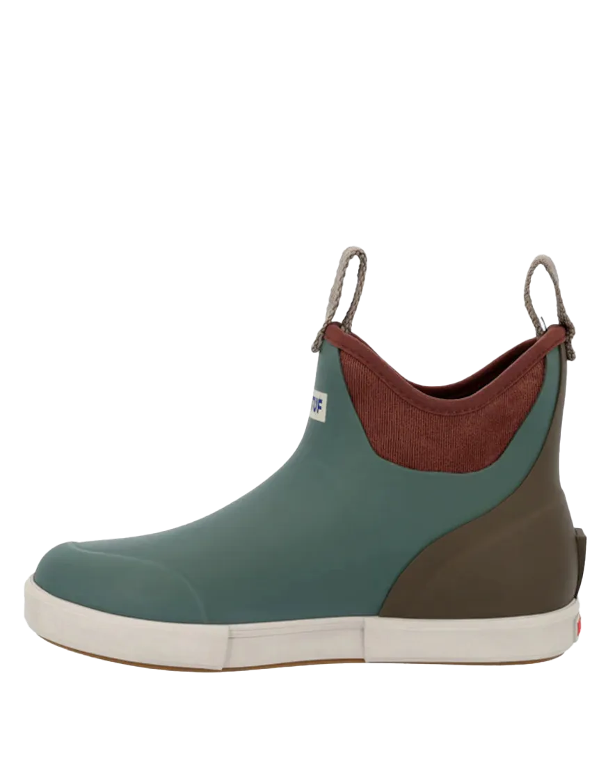 Women's 6" Ankle Deck Boots Vintage in Sage Marine